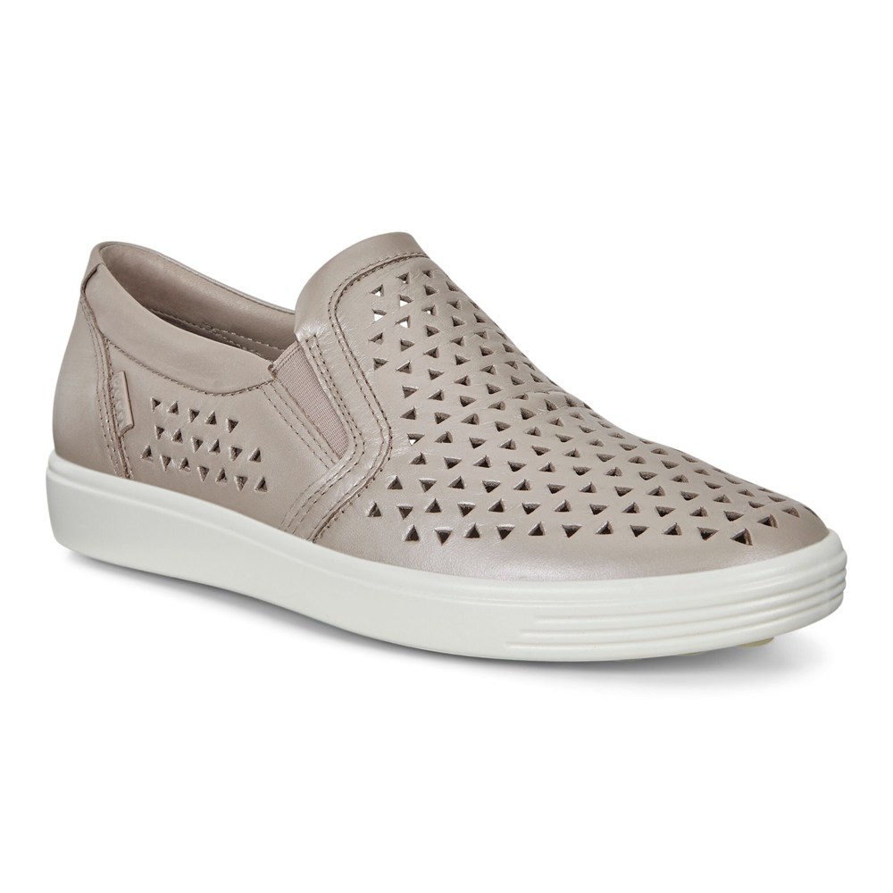 Slip On Mujer - ECCO Soft 7 Sneakers - Grises - RWH359218